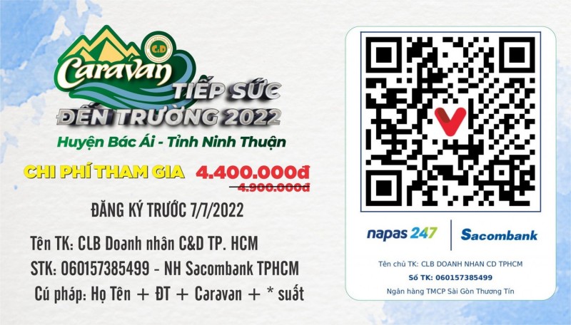 CHÍNH THỨC CÔNG BỐ VÀ ĐĂNG KÝ CARAVAN TIẾP SỨC ĐẾN TRƯỜNG lần 6 năm 2022