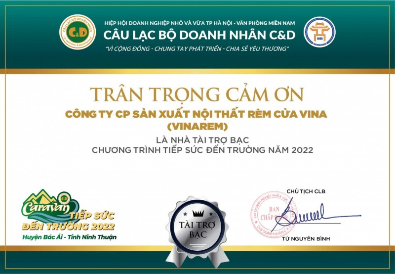 Lời Cảm Ơn Và Tri Ân Đến Các Nhà Tài Trợ Bạc