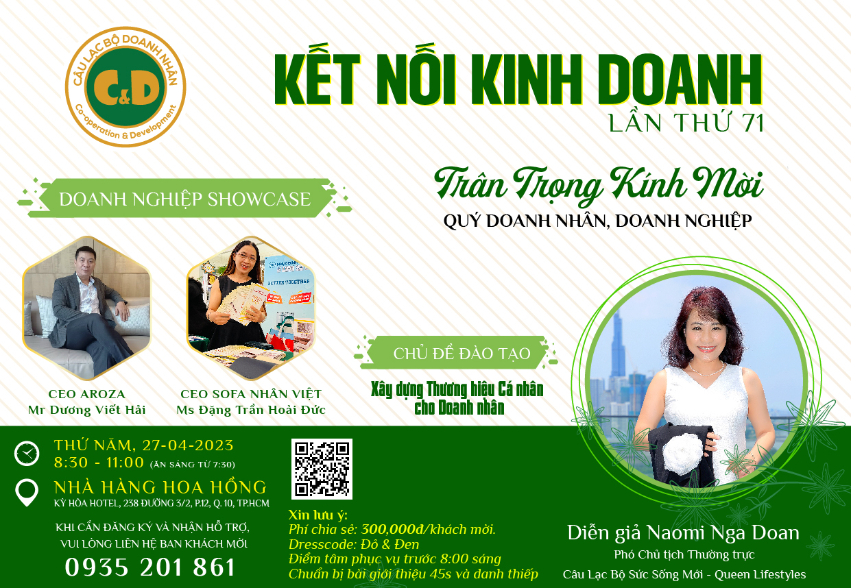 Trân trọng kính mời quý doanh nhân