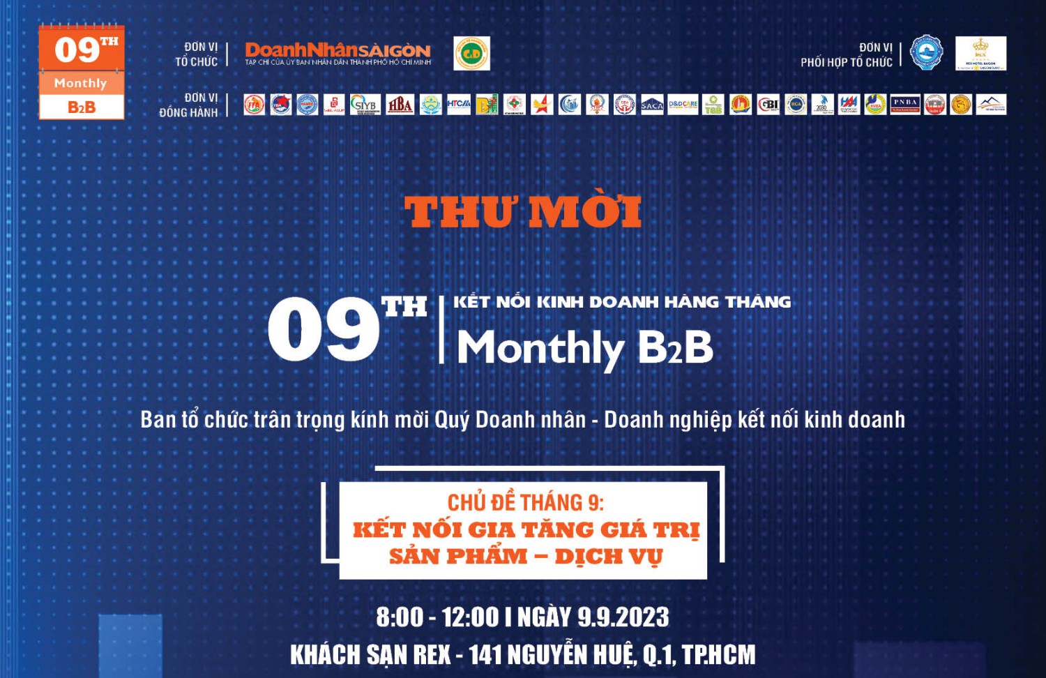 CLB Doanh nhân C&D cùng tổ chức sự kiện Kết nối Kinh doanh 09th Monthly B2B kỳ tháng 9/2023